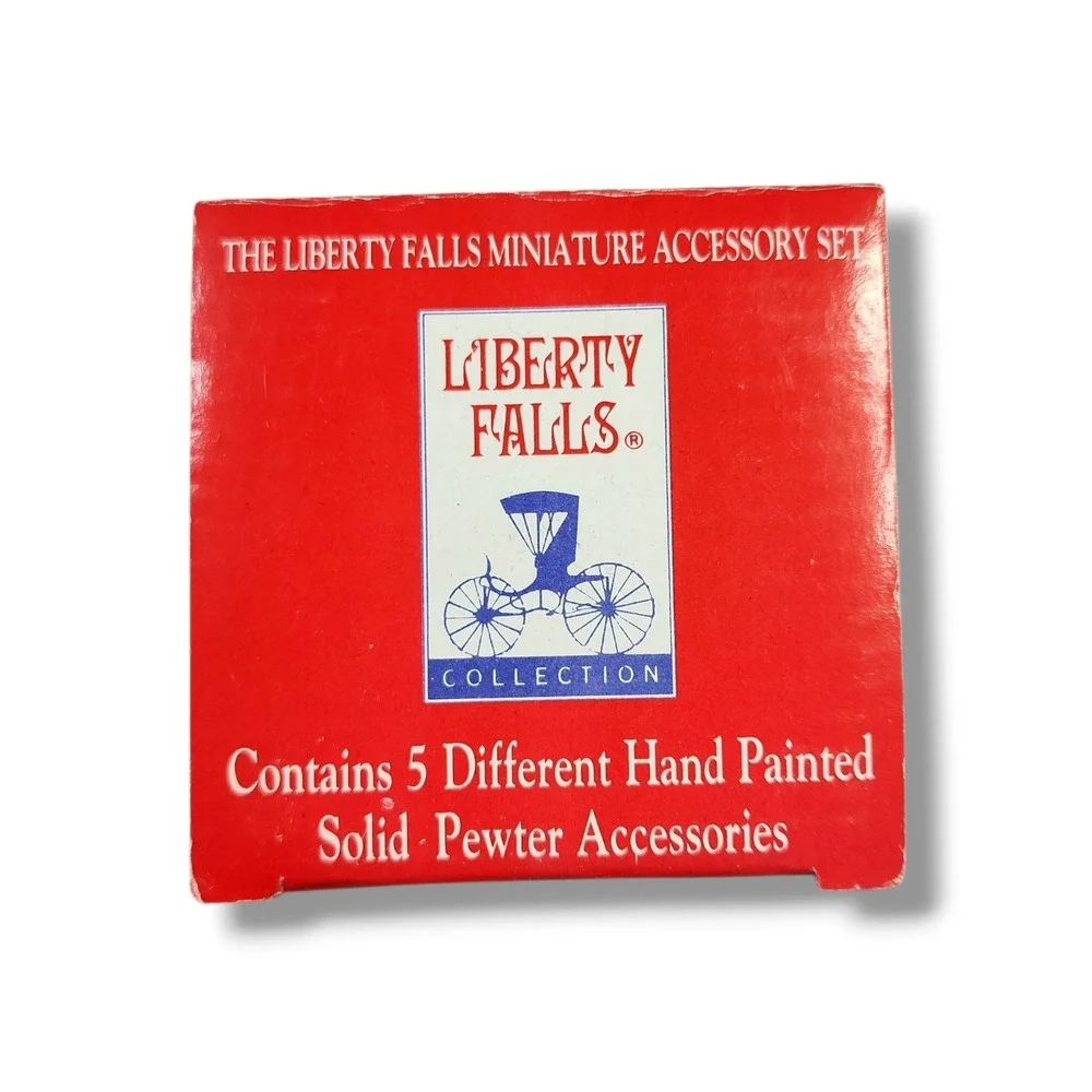 Liberty Falls Collection Miniature Accessory‎ Set AH52 1997 Vintage Dillard's